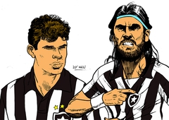 Túlio Maravilha e Loco Abreu